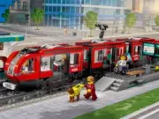 Lego 60423 Downtown Streetcar and Station (Трамвай и станция в центре города)