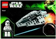 Lego 75007 Republic Assault Ship & Coruscant (Республиканский боевой корабль и планета Корусант)