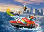 Lego 60373 Fire Rescue Boat (Спасательный пожарный катер)